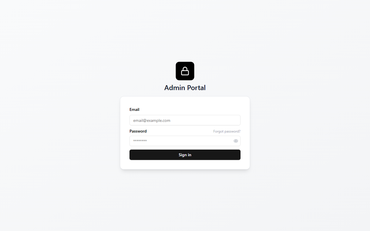Admin & CRM Portal